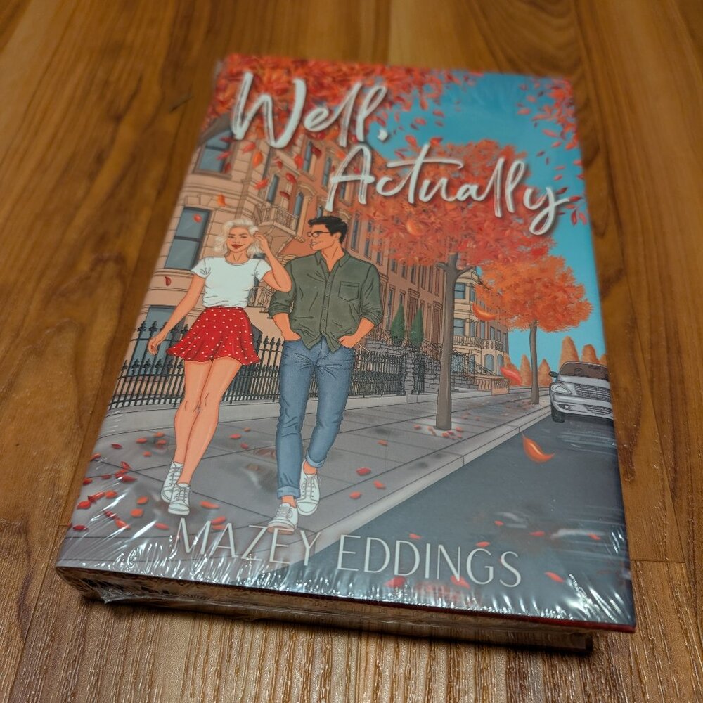 Owlcrate special edition of Well, Actually by Mazey Eddings